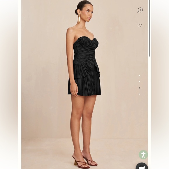 Cult Gaia Charlique Mini Dress in Black - Picture 2 of 7